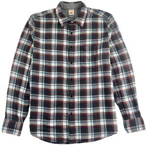 Faherty The Reversible Shirt Men’s L Skull Rock Plaid Flannel Organic Huckberry